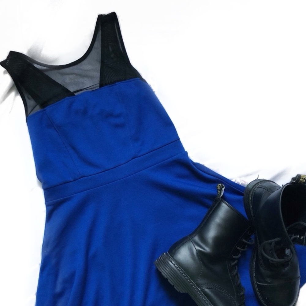 Forever 21 Black and Blue Dress